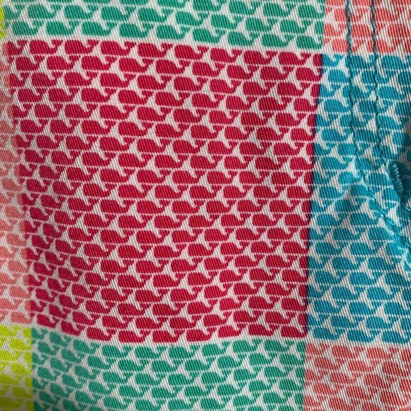 Vineyard Vines Whale Patchwork Every Day Shorts Womens Multicolor Stretch Size 6 - Picture 4 of 12